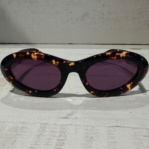 BANBÉ Tortoiseshell Oval Sunglasses with Polarized Lenses